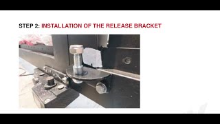 TRACKLESS ADAM3 RELEASE BRACKET INSTALLATION