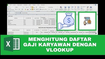 Membuat daftar gaji karyawan dengan vlookup, microsoft excel