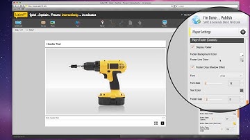 Label 59 : How to modify the presentation players footer controls ?