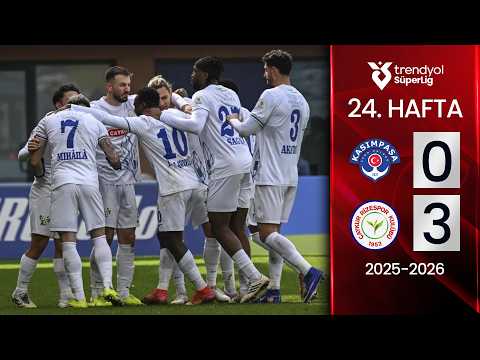 Kasımpaşa (0-3) Çaykur Rizespor | MAÇ ÖZETİ | 24. Hafta - 2025/2026