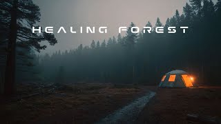 Healing Forest | Atmospheric Mysterious Background Music | Futuristic Ambience Rainy Background