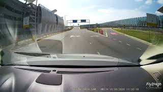 DRIVING to Charlotte International Airport Terminal - The Terminal Loop  FTHVN 749