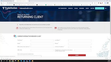 Account Opening TradeStation Global for InteractiveBrokers