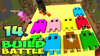 ч.14 Minecraft Build Battle - Приведение, Терминатор и Злая Печенька