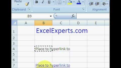 ExcelExperts.com - Excel Training - paste as hyperlink