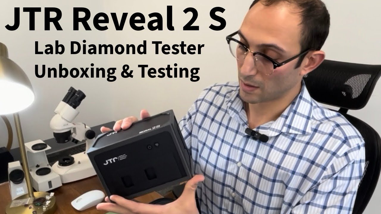 GIA Certified Gemologist unbox and set up the JTR Reveal 2S Lab Diamond Testing Machine