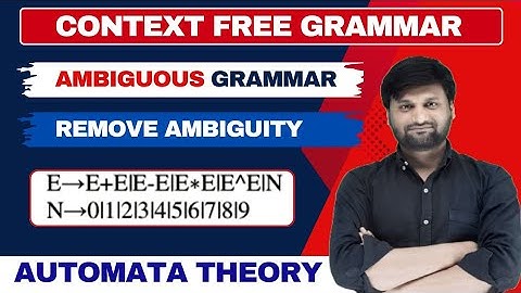 Ambiguous Grammar | Remove Ambiguity | Conversion of Ambiguous to Unambiguous Grammar with Example