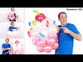 🧁 COMO HACER CUPCAKES (de globos) 😋 decoración con globos - globoflexia -  gustavo gg globos