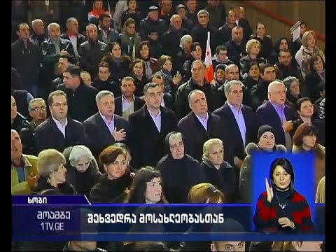 ხობში \"ნაციონალური მოძრაობის\" რაიონული ორგანიზაციის კონფერენცია გაიმართა