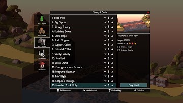 Poly Bridge 2: Tranquil Oasis Completed (Under Budget No Breaks) [25]