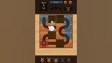 Roll the Ball slide puzzle Moving A Pack Level 25 Solution