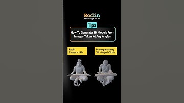 Rodin AI Tip: Did you know you can upload 1–5 images from any angle to generate a 3D model