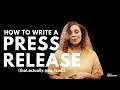 How to write a Press Release for Music