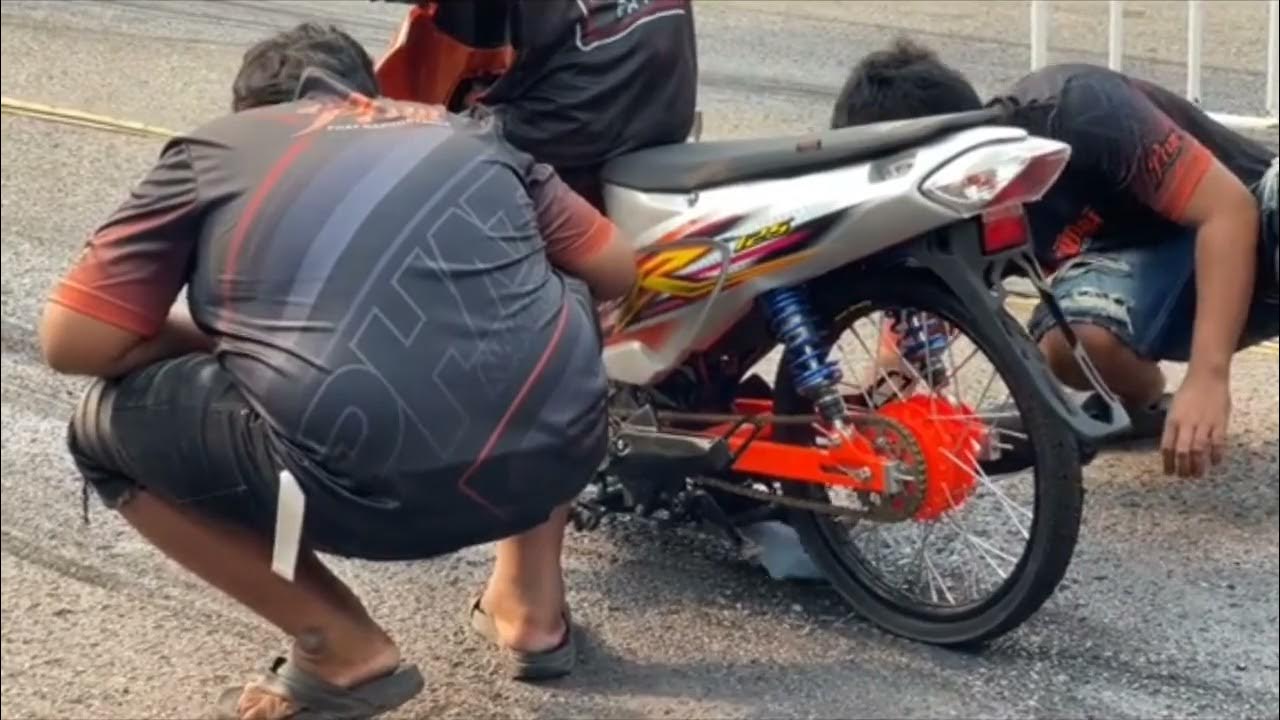 drag bike 201m sleep engine wave 125 66mm arm rayong YouTube