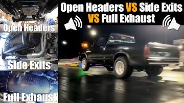 Cammed 400 CID SBC S10 sound! ( Open Headers / Side Exits / Full Exhaust ) Plus Hot Rod motivation!