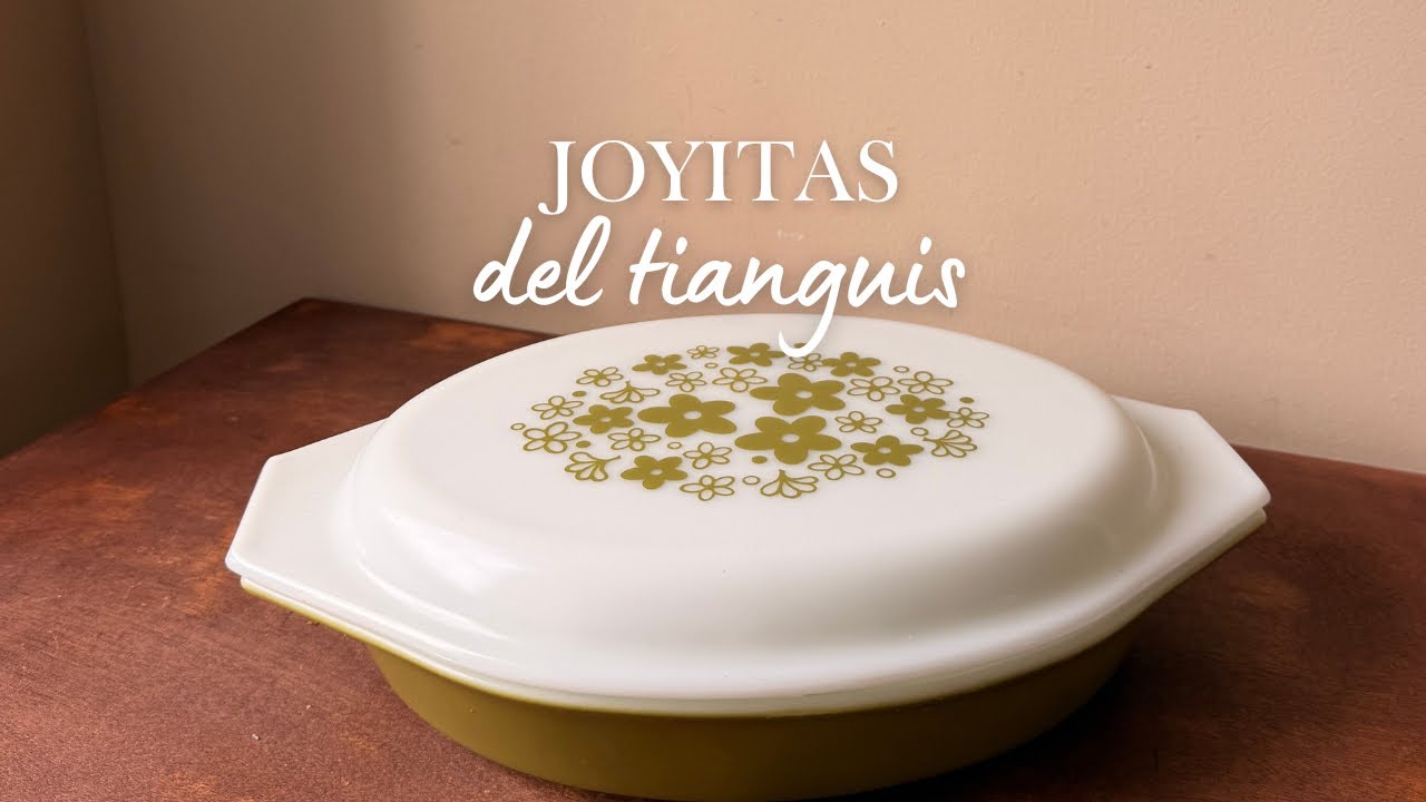 💚✨ Hermoso PYREX vintage  + Frasco Anchor Hocking de gansos y más | Tianguis Otay 