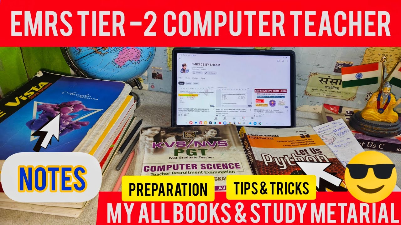 EMRS TIER 2 🚀 EMRS Computer Teacher Preparation 2026 | Complete Strategy, Notes, Books & Practice 📚💻