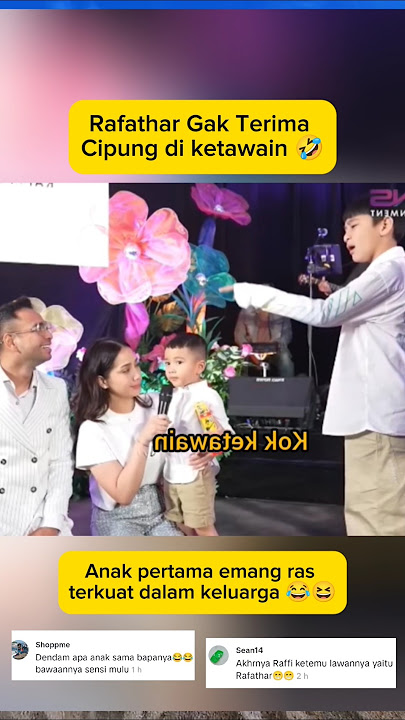 Rafathar Gak Terima Cipung di ketawain Sama papanya 🤣 #rafathar #rayanza #raffiahmad #nagitaslavina