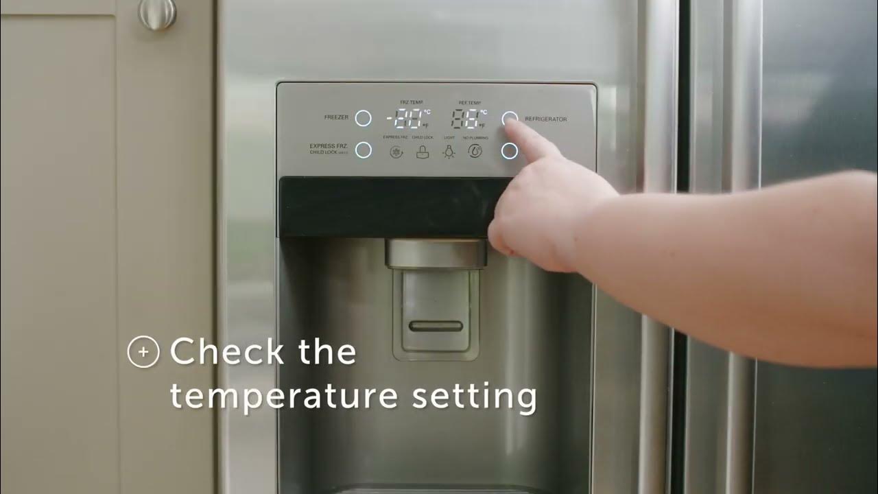 How to stop a fridge from freezing YouTube