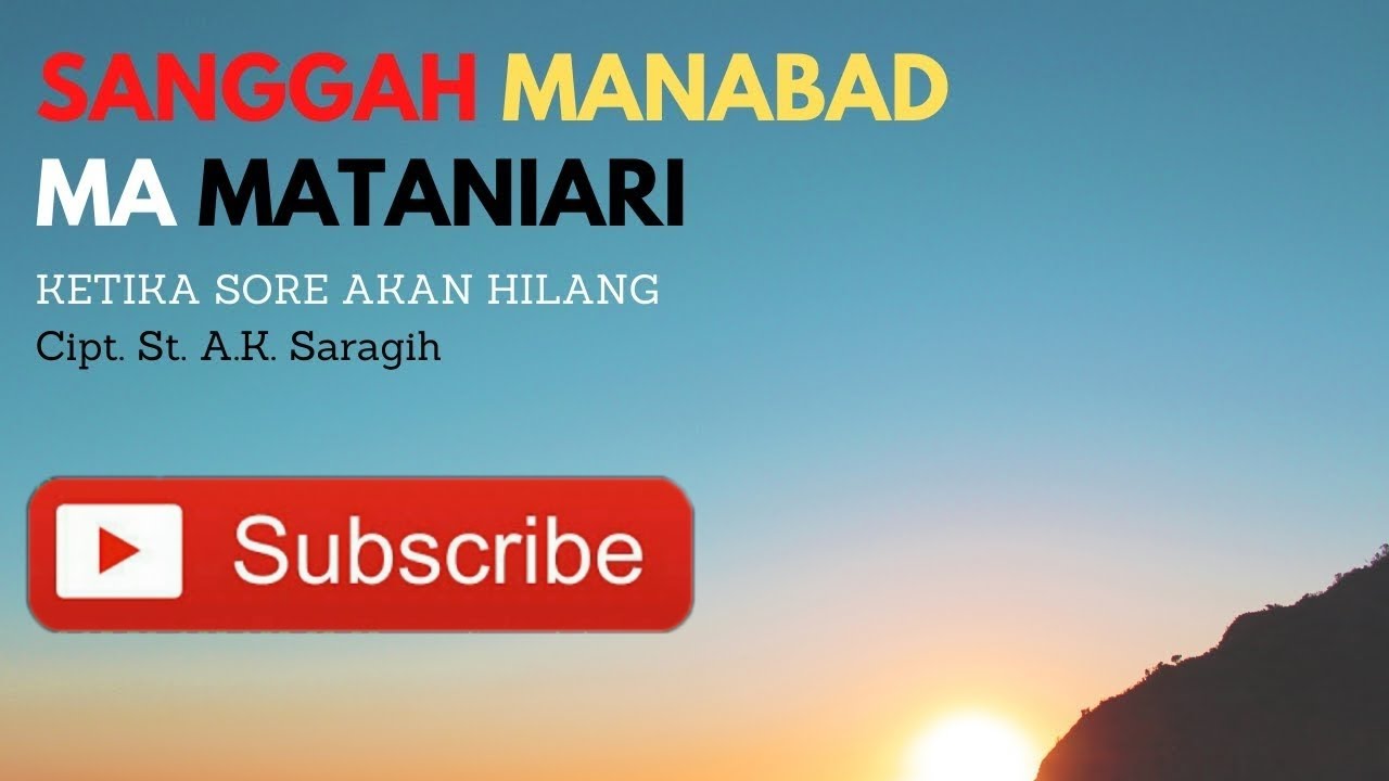 Sanggah Manabad Ma Mataniari || Karaoke Rohani Simalungun