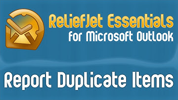 How to Get Report on Duplicate Outlook Items