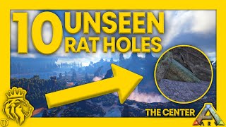 Top 10 UNSEEN Rat Holes On The Center! | NEW INSANE RAT HOLES | ARK: Survival Evolved