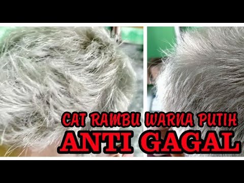  Semir  rambut  warna  putih anti GagaL YouTube