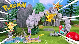 Pokemon Mega Construx \/ Onix Super Battle \/ Stop Motion Building