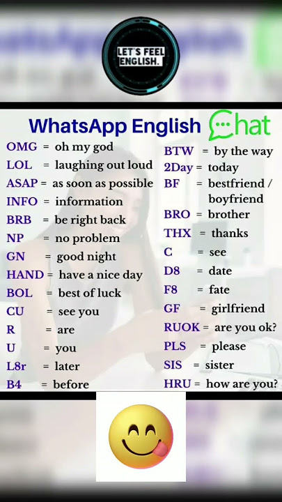 kata-kata pendek untuk obrolan WhatsApp🔥| singkatan #shorts