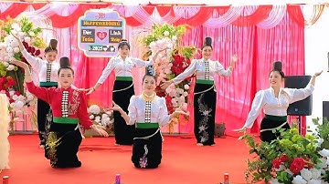 VŨ ĐIỆU ÍNH LẢ ƠI! CÔ DÂU "LINH TÚY" CÙNG CÁC CHỊ EM BẢN BA NHẤT 1 MÚA ĐẸP QUÁ