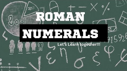 Converting Roman Numerals back to Ordinary figure