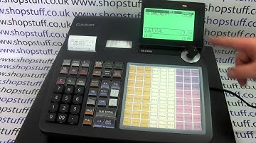 Casio SE-C3500 Cash Register Instructions: How To Apply A Discount To Sale