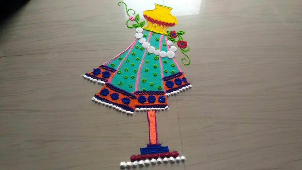 Rangoli designs for daily / gudi padwa rangoli designs #324 - YouTube