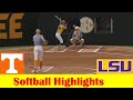 7 lsu vs 4 tennessee softball game 3 highlights april 21 2024