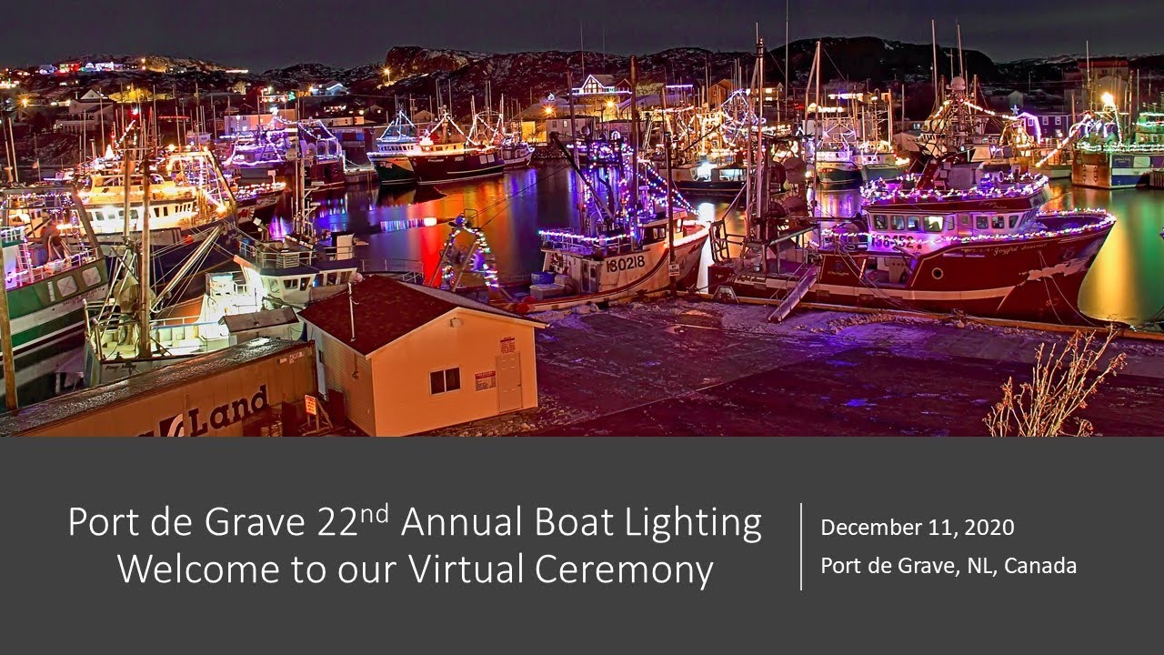Port de Grave Virtual Boat Lighting Ceremony 2020 YouTube