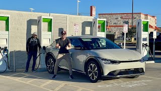 Kia EV6 AWD 77.4kWh 70-MPH Highway Range Test (Windy)
