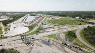 Virgin Trains USA Construction at FL-528 And Industry Rd - Cocoa, FL - July 8, 2020