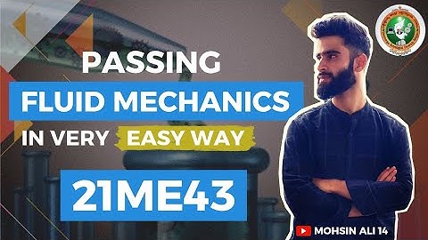 FLUID MECHANICS IMPORTANT QUESTIONS VTU 🔥