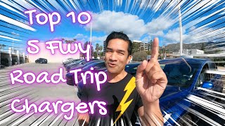 Top 10 Roadtrip Superchargers On The Golden State 5 Freeway - SoCal To Stockton, CA Edition - 4K
