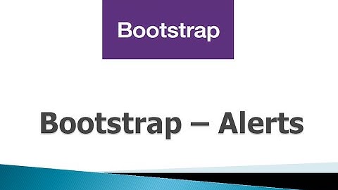 Bootstrap 3 Tutorials - #22 Alerts