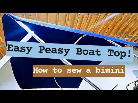 How to Sew a Boat Top - Step by Step Bimini - YouTube