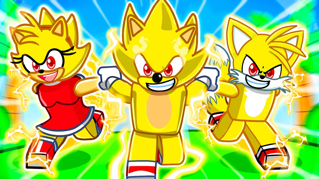 Having a SUPER SONIC FAMILY in Roblox!