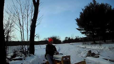 Plowing Snow- Cub Cadet 105 pt.2