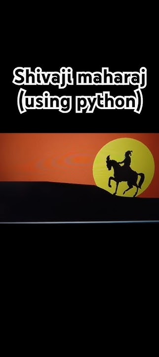 Draw shivaji maharaj using python programming - YouTube