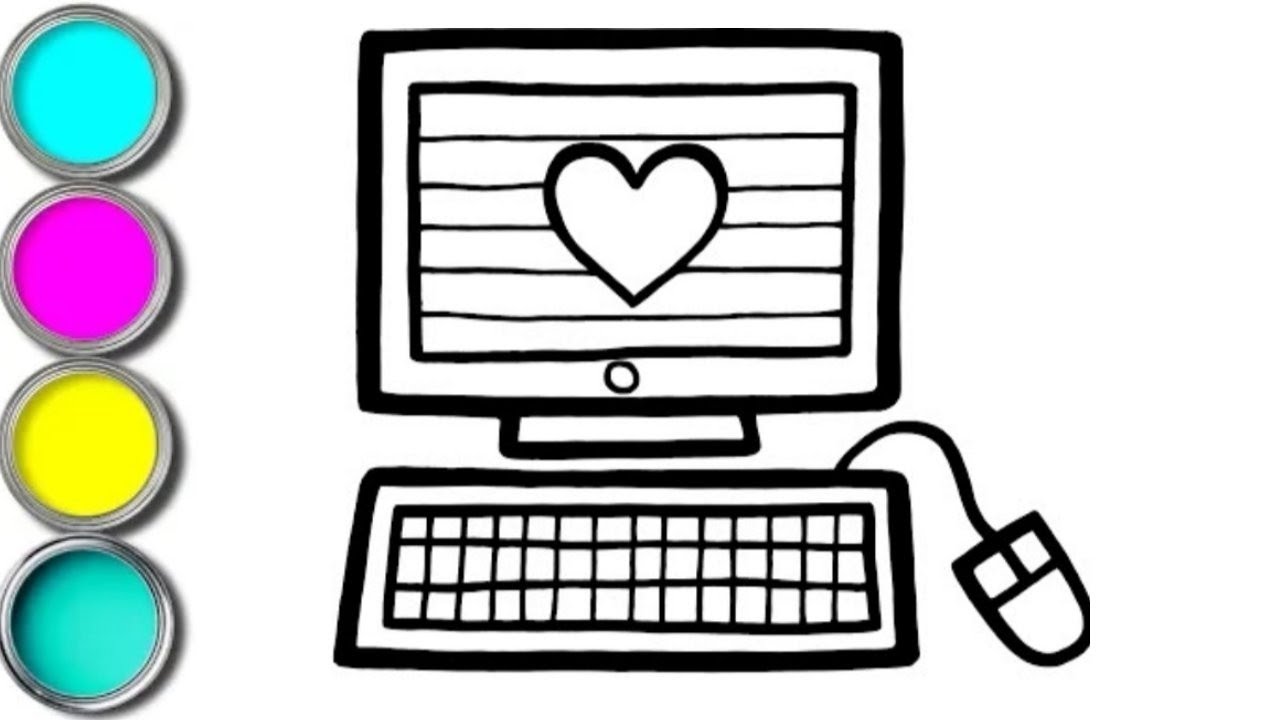 Computer Drawing ,Coloring & Painting for Kids and Toddlers How to