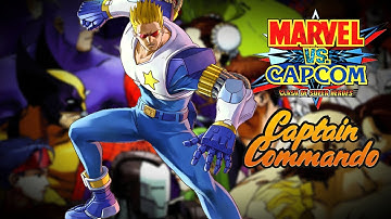 Marvel vs.  Capcom: Clash of Super Heroes - Captain Commando Gameplay