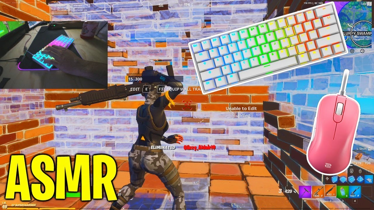 [1 HOUR] Satisfying😴 LoFi Chill Keyboard + Mouse Sounds Fortnite ...