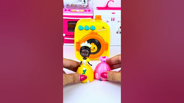 Satisfying ASMR Unboxing | Disney Princess & Washing Machine Toy Sounds #Shorts