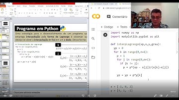 Curso Cálculo Numérico - Modulo 05 - Aula 07 - Interpolação via forma de Lagrange: Código Python
