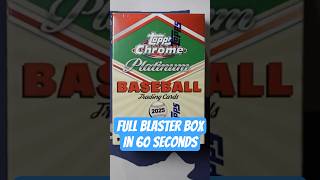 2025 Topps Chrome Platinum Baseball Blaster Box